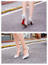 Elegant Crystal Rhinestone Gladiator Sandals for Women - Perfect for Weddings, Parties, and Graduations